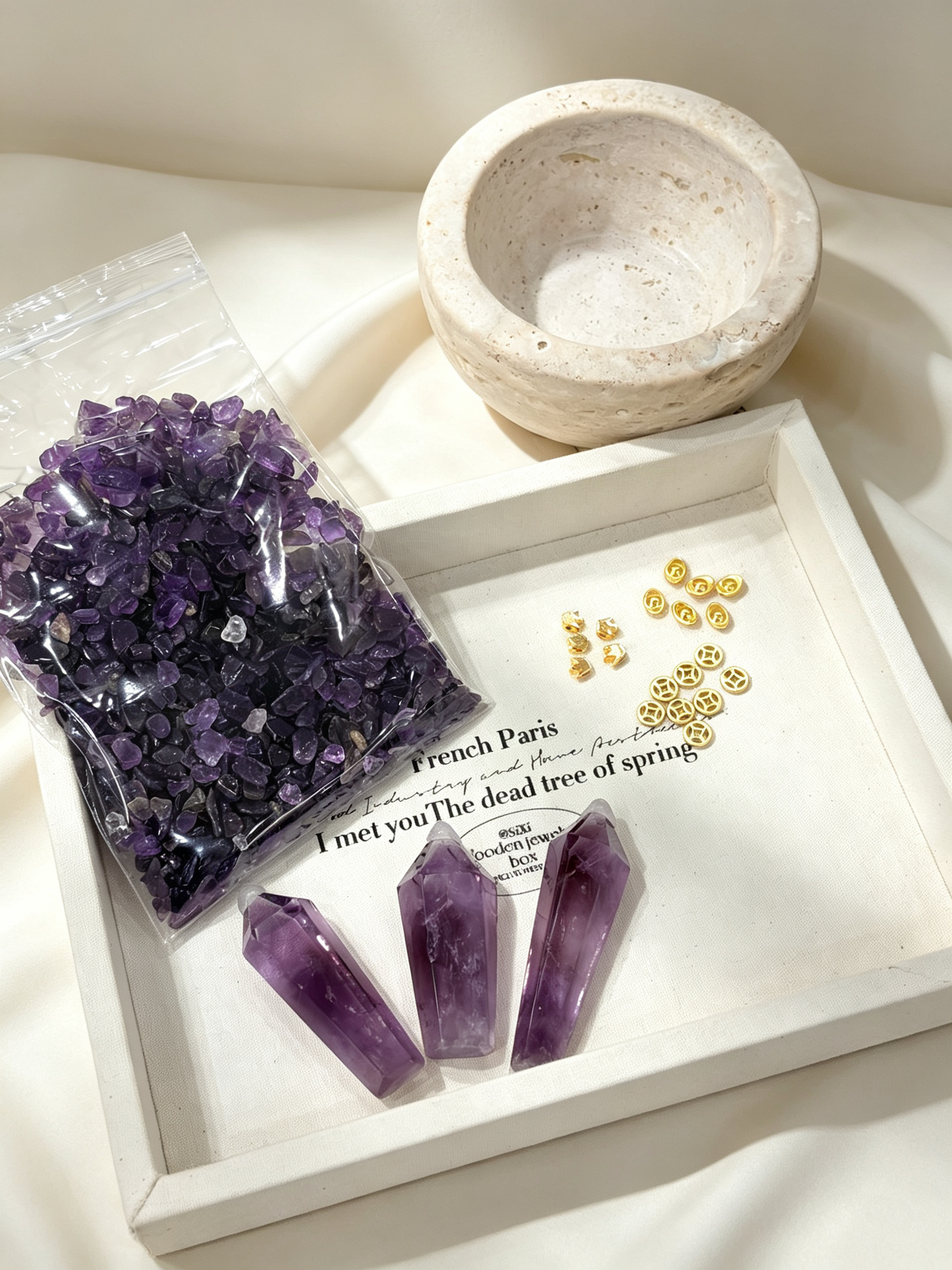Purple Wisdom Amethyst Wealth & Focus Crystal Bowl