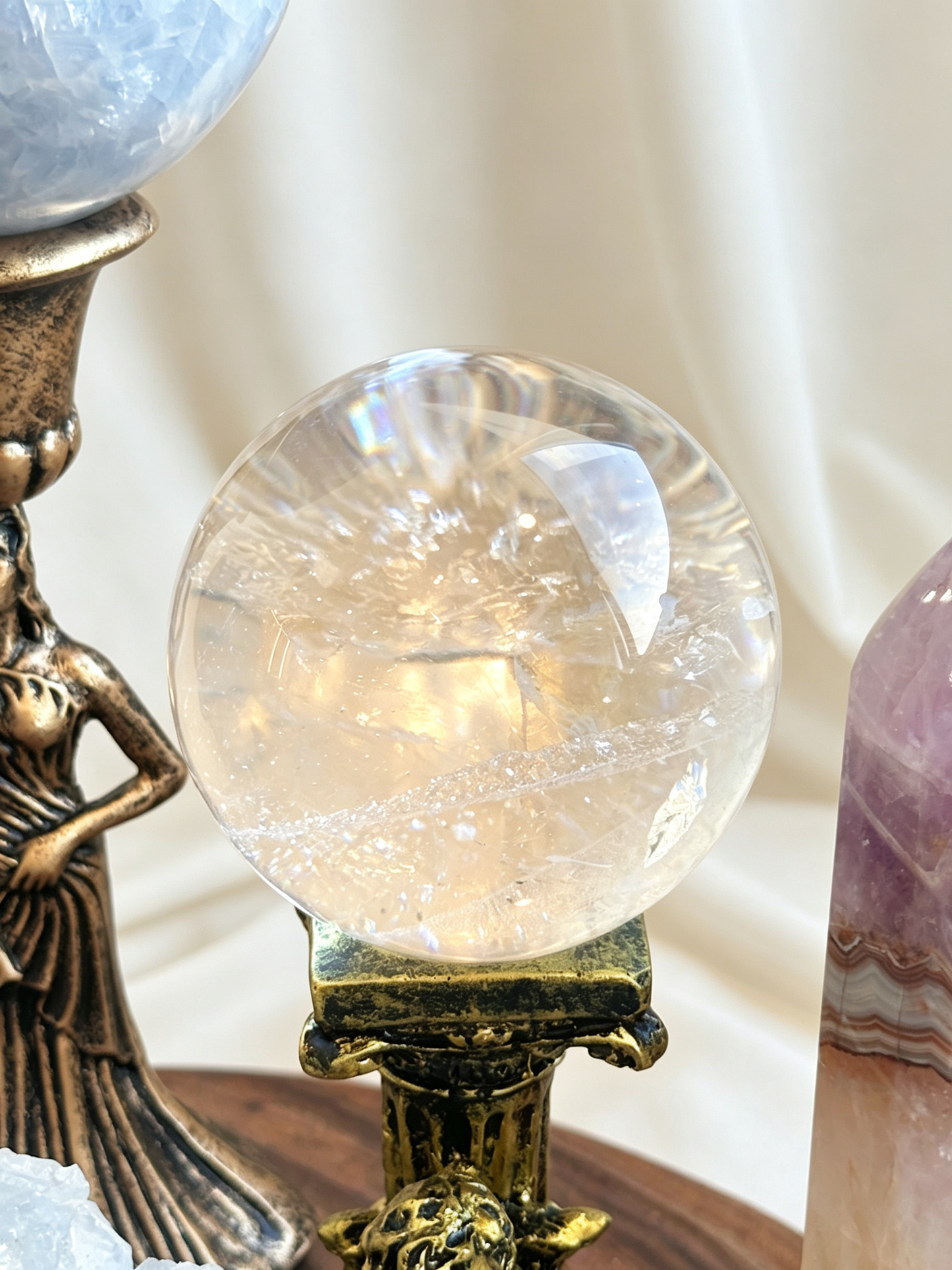 Calm Tide Celestite Emotional Balance Crystal Grid Set