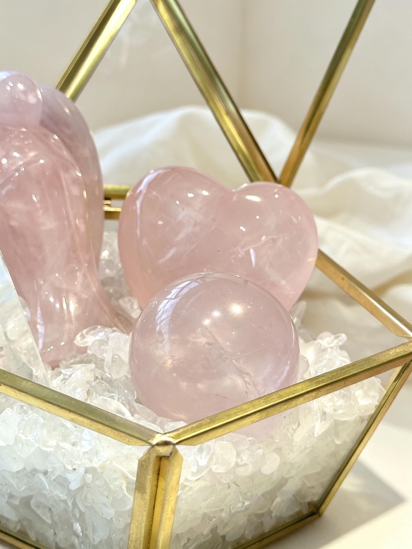 Gentle Wing Rose Quartz Angel Love & Harmony Crystal Gift Box