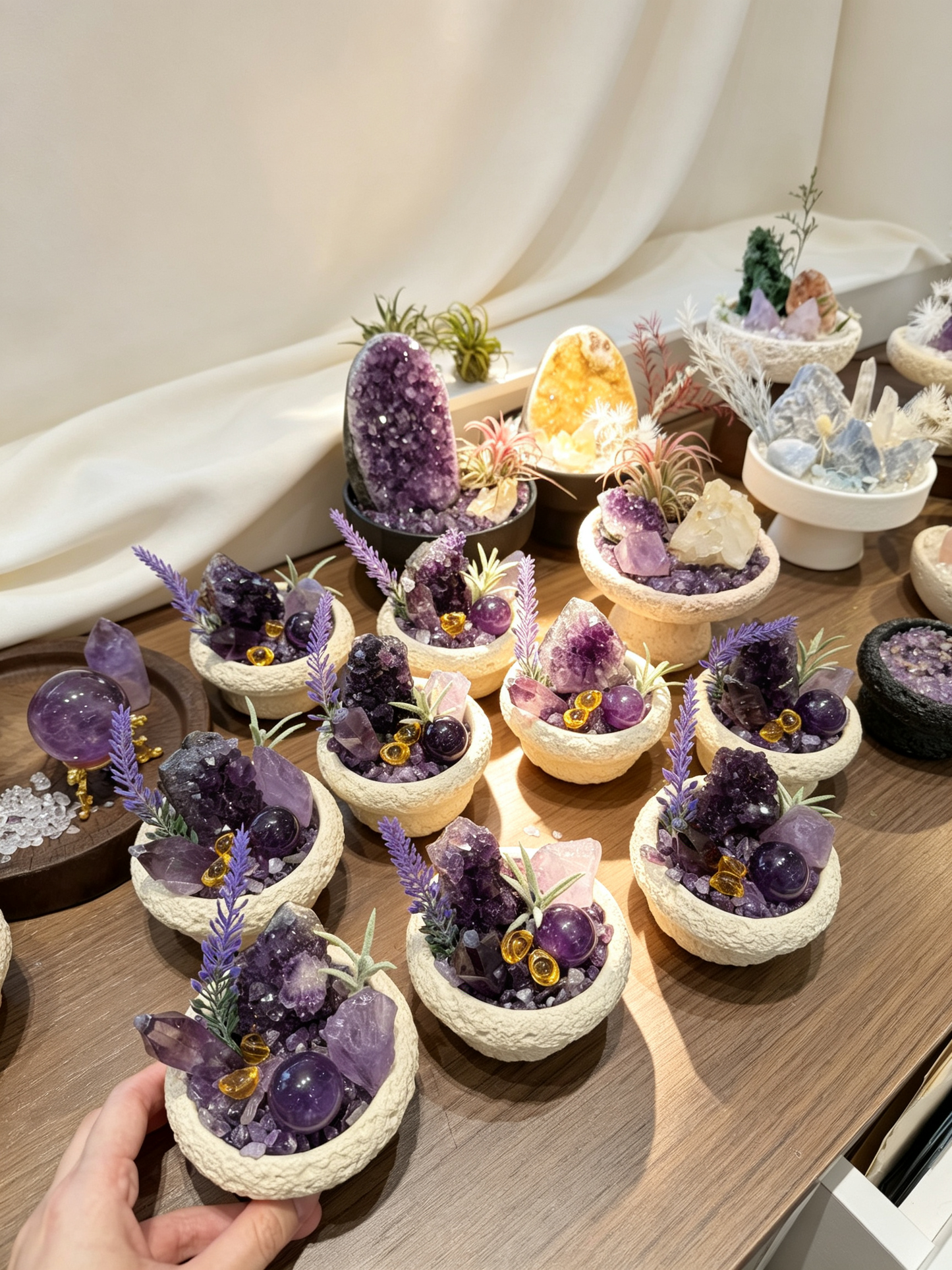 Purple Nook Amethyst Calming & Wisdom Mini Crystal Bonsai