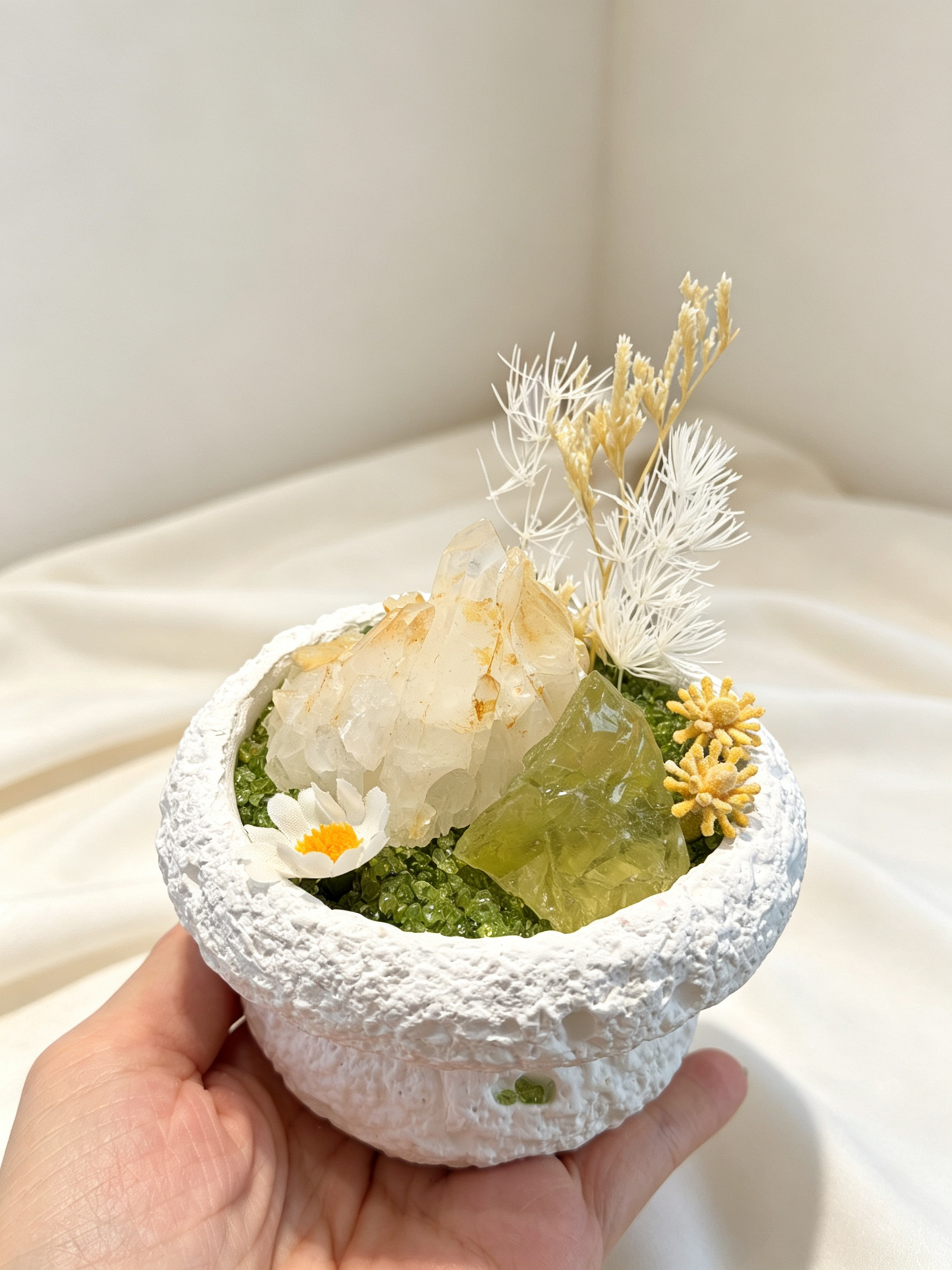Lemon Isle Citrine & Peridot Abundance & Calm Crystal Garden