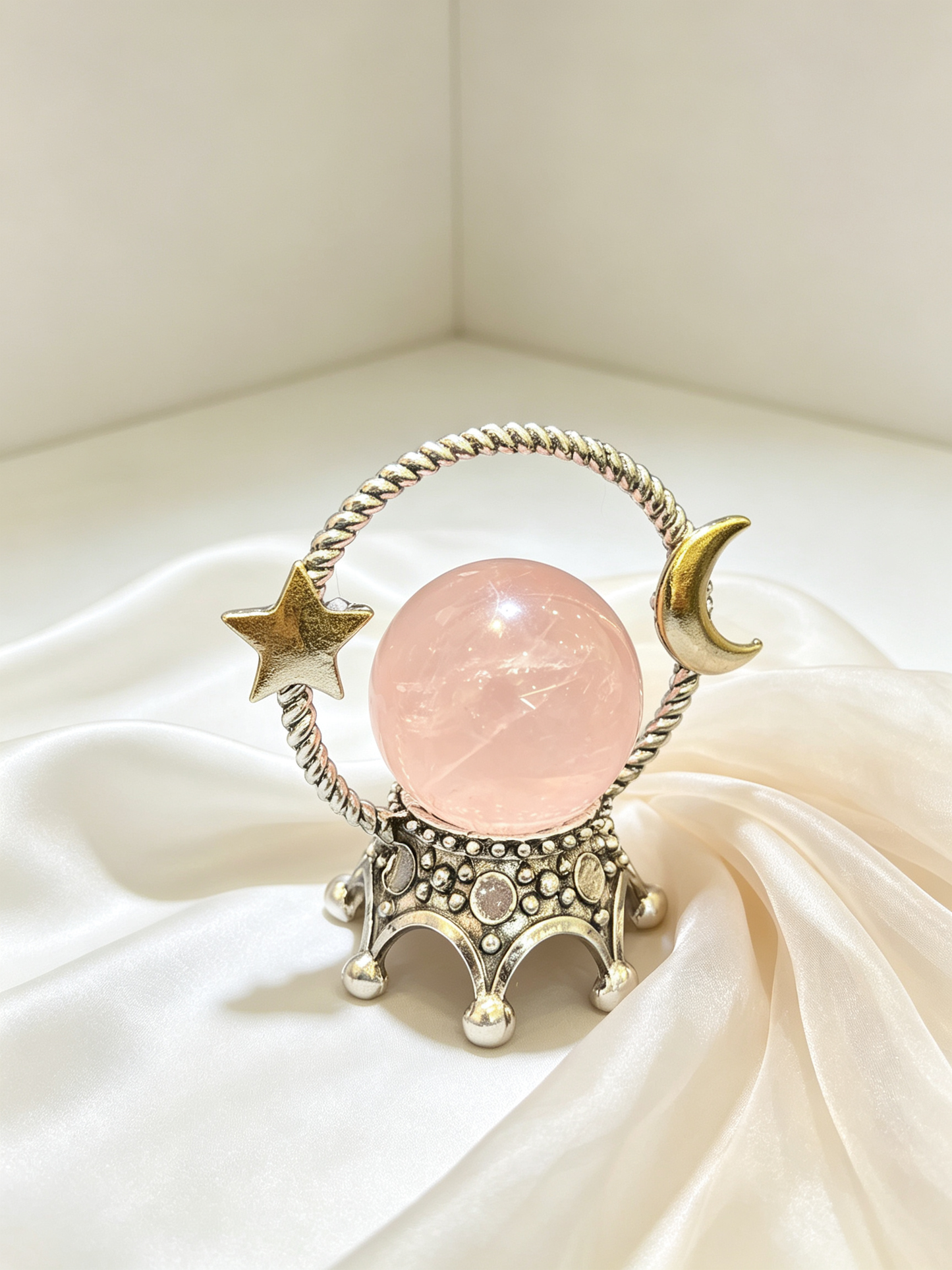 Lotus Glow Rose Quartz Heart Chakra Crystal Grid