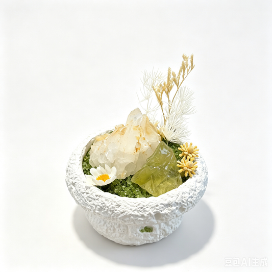 Lemon Isle Citrine & Peridot Abundance & Calm Crystal Garden